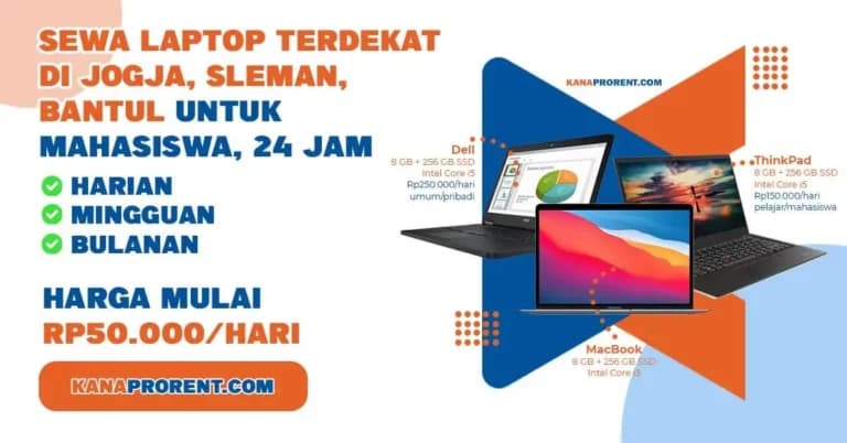 Sewa laptop terdekat di Jogja