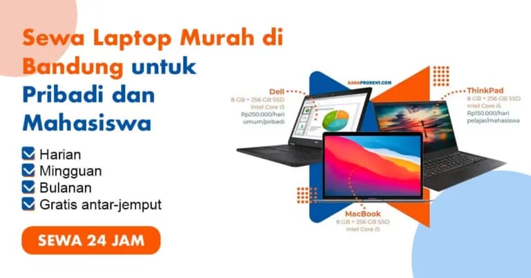 Sewa laptop murah di Bandung