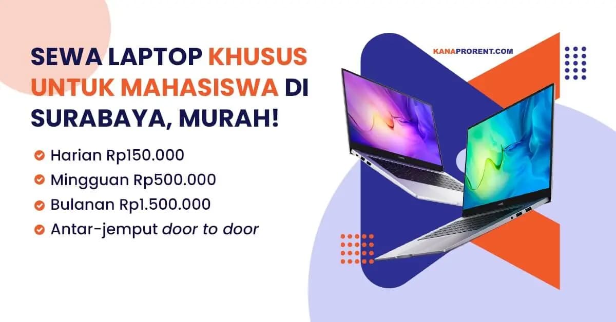 Sewa laptop untuk mahasiswa Surabaya