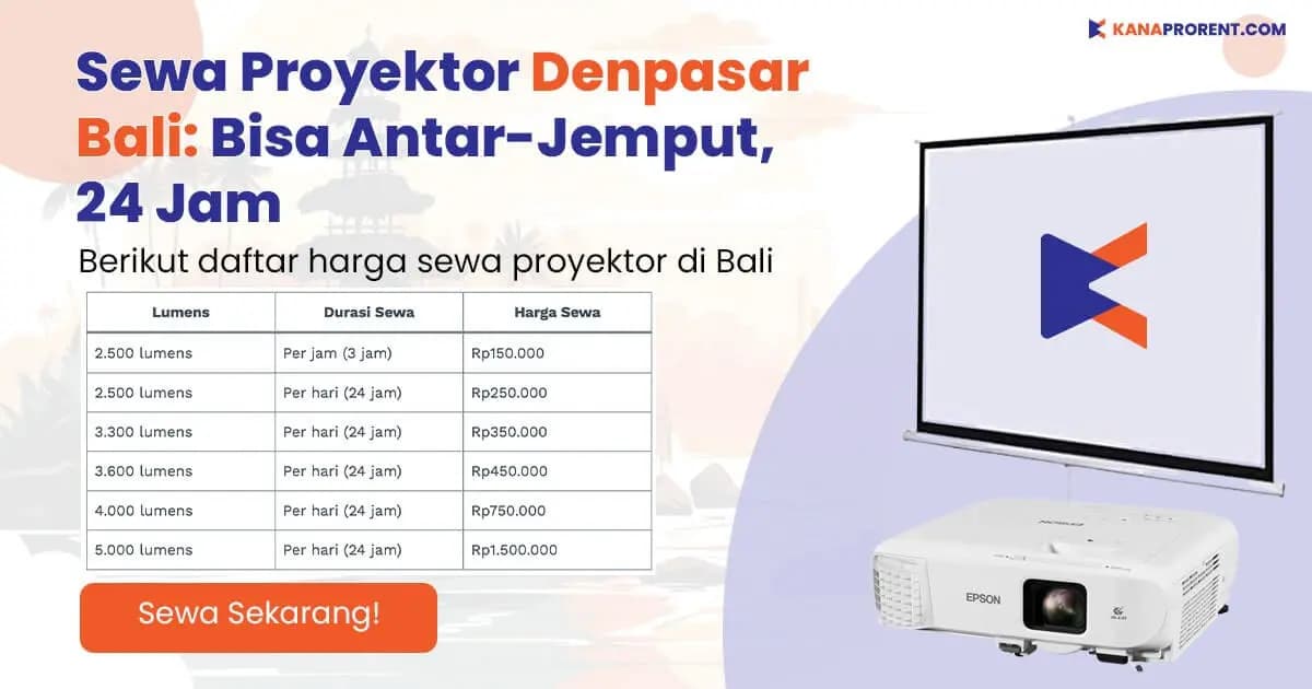 Sewa proyektor Denpasar Bali