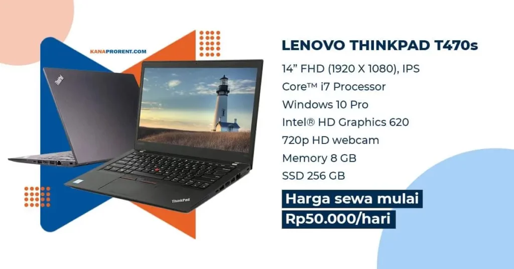 Sewa laptop Lenovo ThinkPad T470s