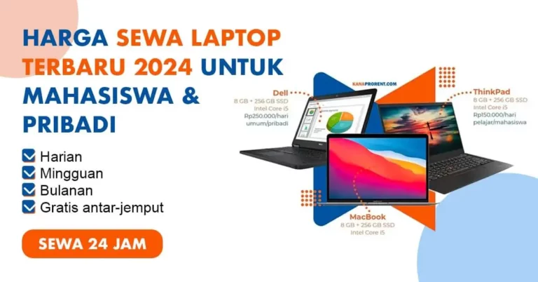 Harga Sewa Laptop Terbaru 2024 di Berbagai Kota di Indonesia