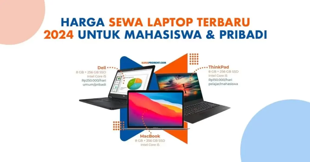 Harga sewa laptop terbaru 2024