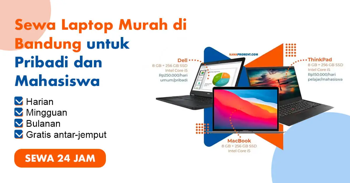 Sewa laptop murah di Bandung