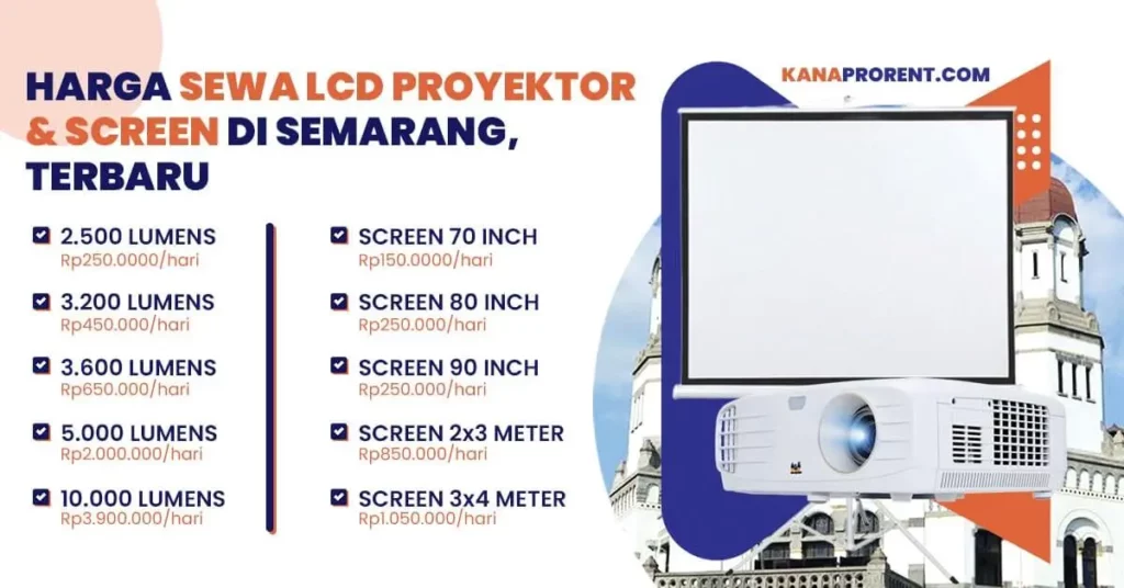 Harga sewa proyektor di Semarang