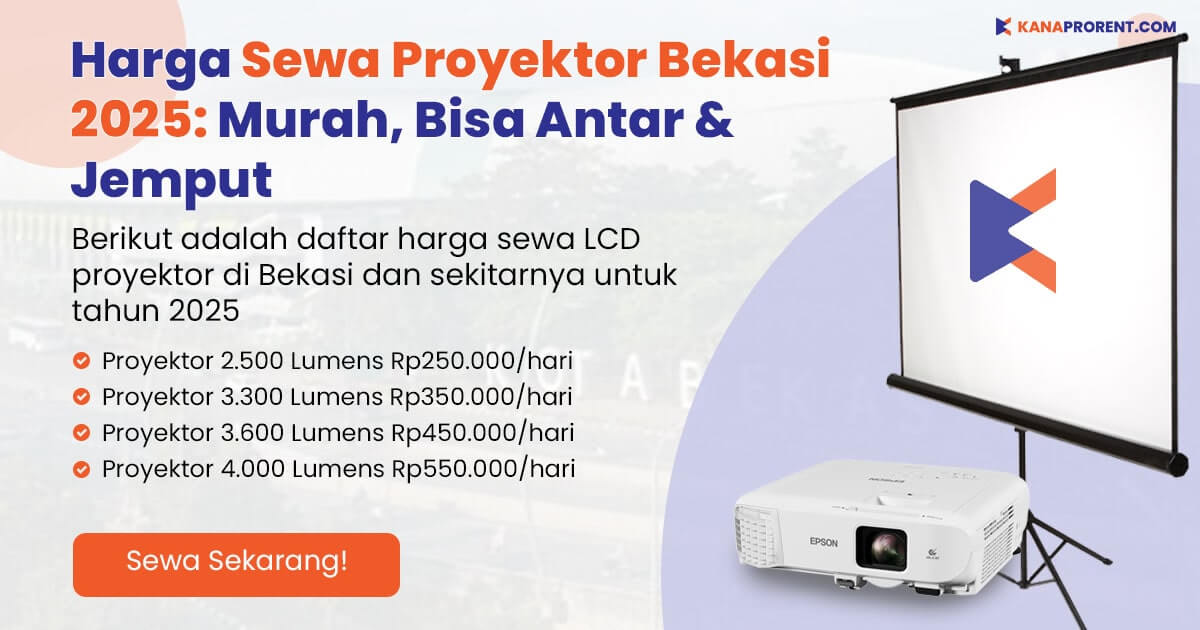 Harga sewa proyektor Bekasi